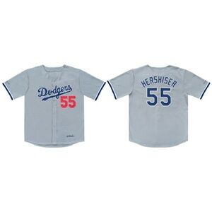 Dodgers Gray Hershiser Jersey